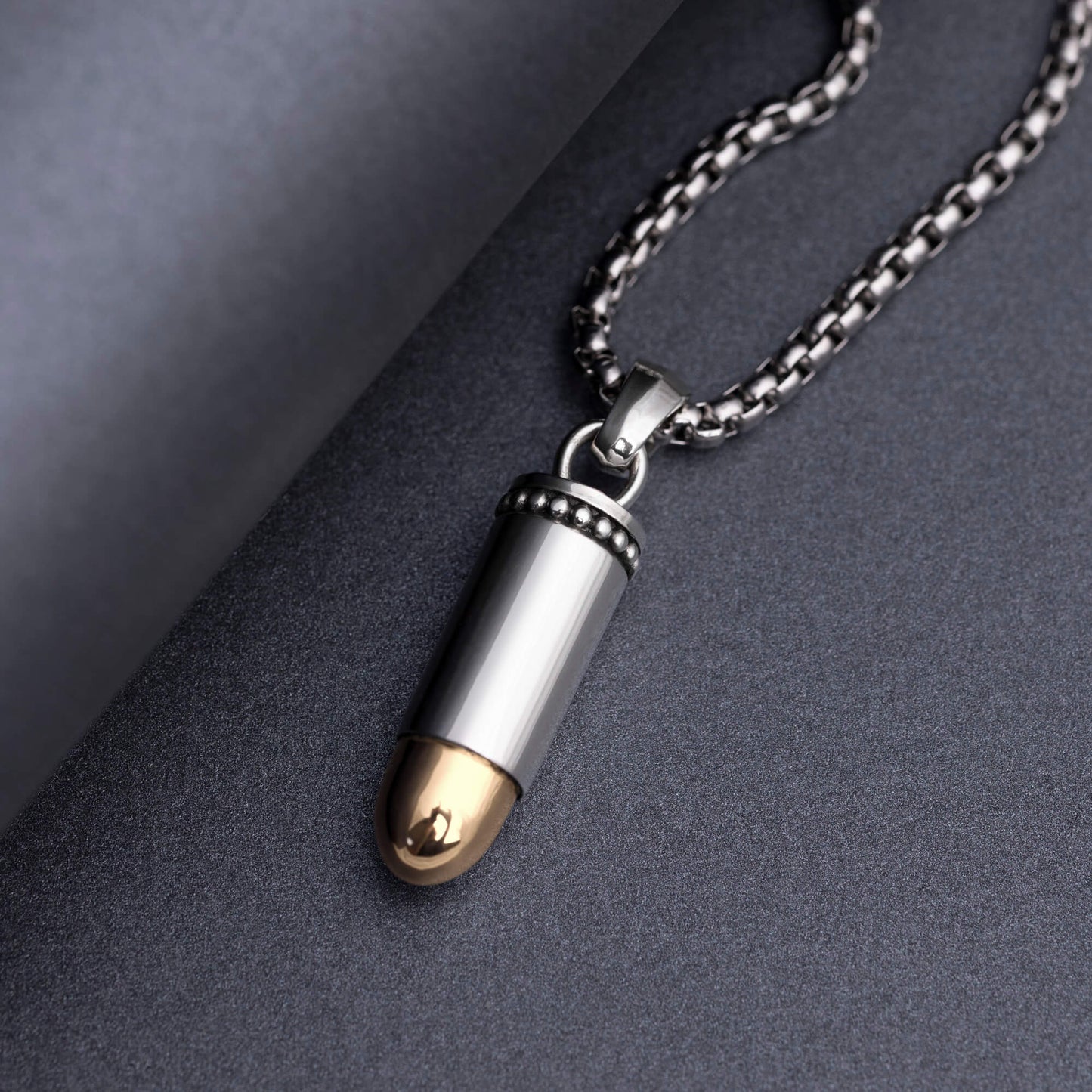 Naszyjnik srebrny "Bullet 9mm"