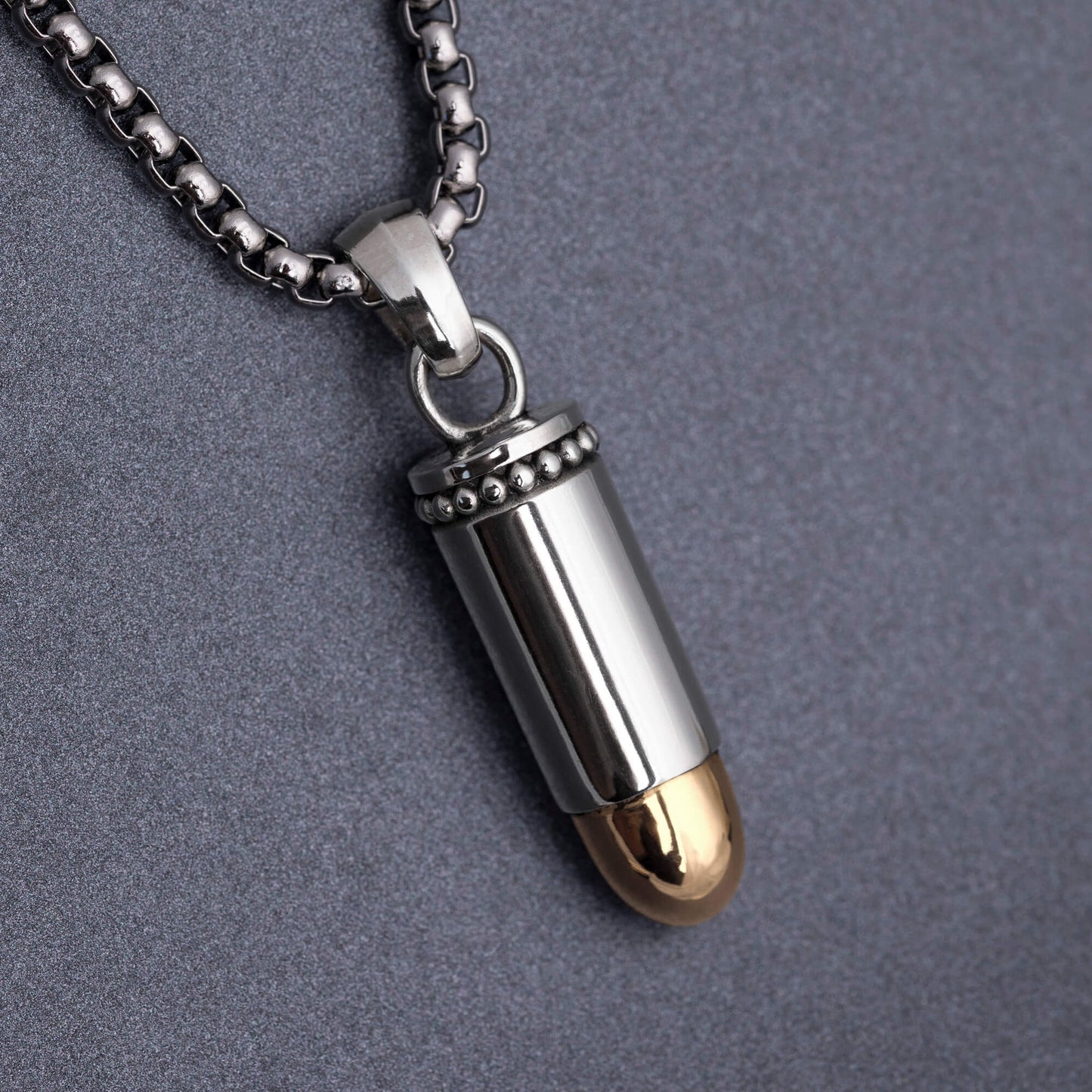 Naszyjnik srebrny "Bullet 9mm"