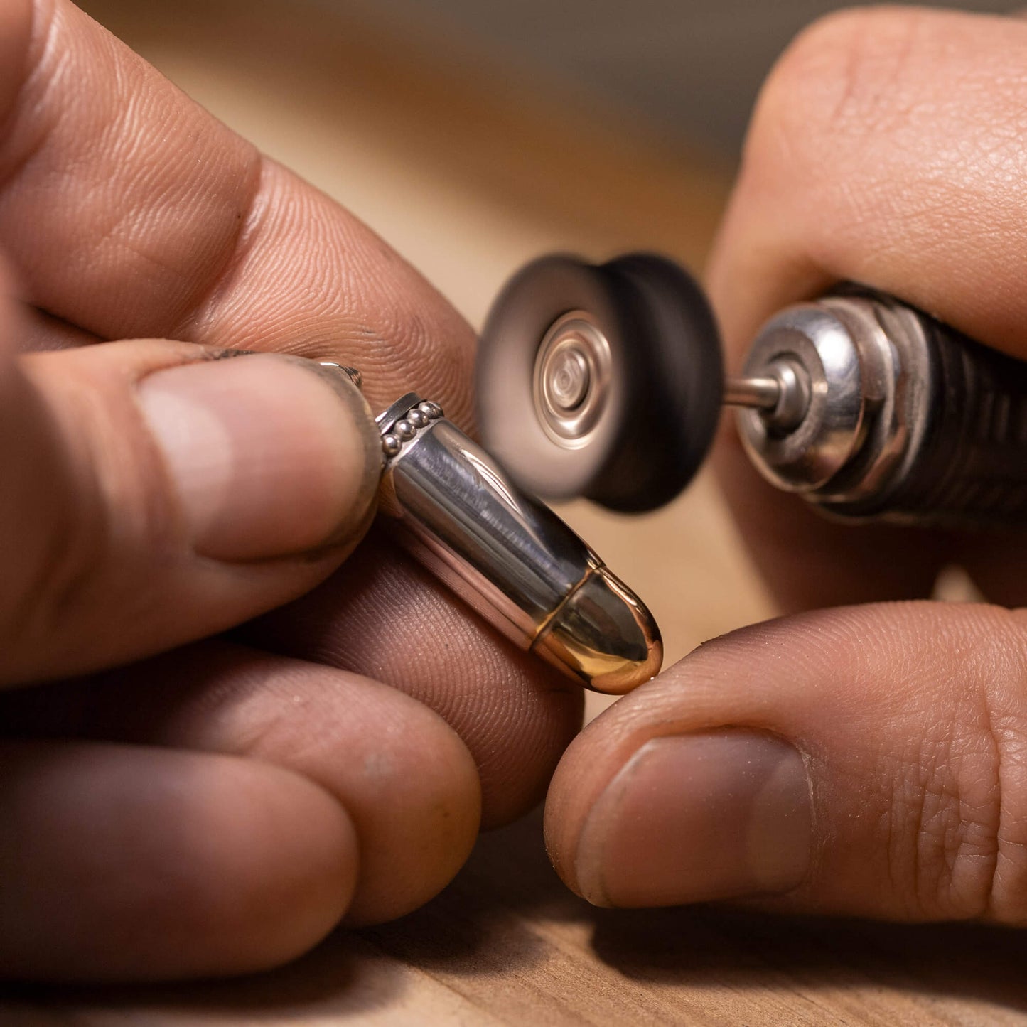 Naszyjnik srebrny "Bullet 9mm"