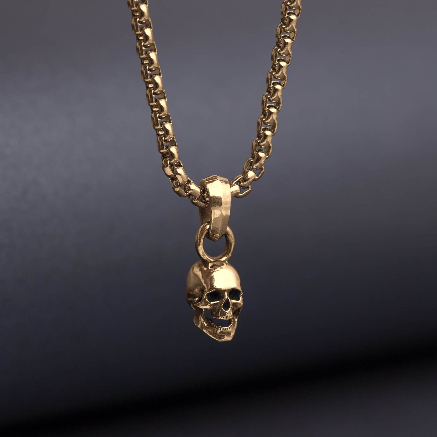 Naszyjnik srebrny "Tiny Skull"