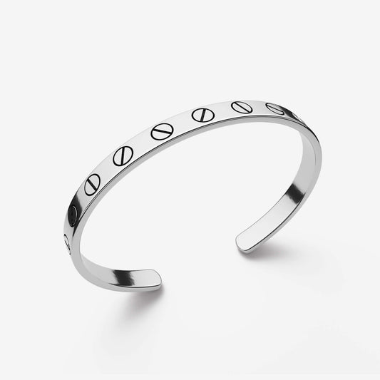 Bransoleta Srebrna "Locked"